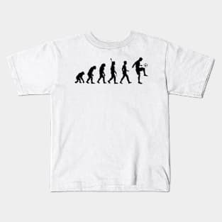 Evolution of the football player Kids T-Shirt